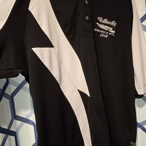 Black and White Polo Shirt